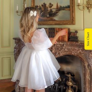 Selkie Ivory Puff Dress